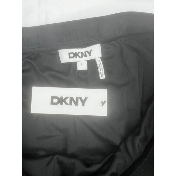DKNY Logo Band Tulle Leopard Print Midi Skirt Womens Size Large - Picture 8 of 12